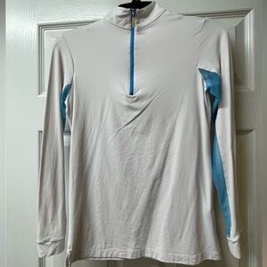 Women’s XS (fits girls as well) riding shirt w netting under arms.
